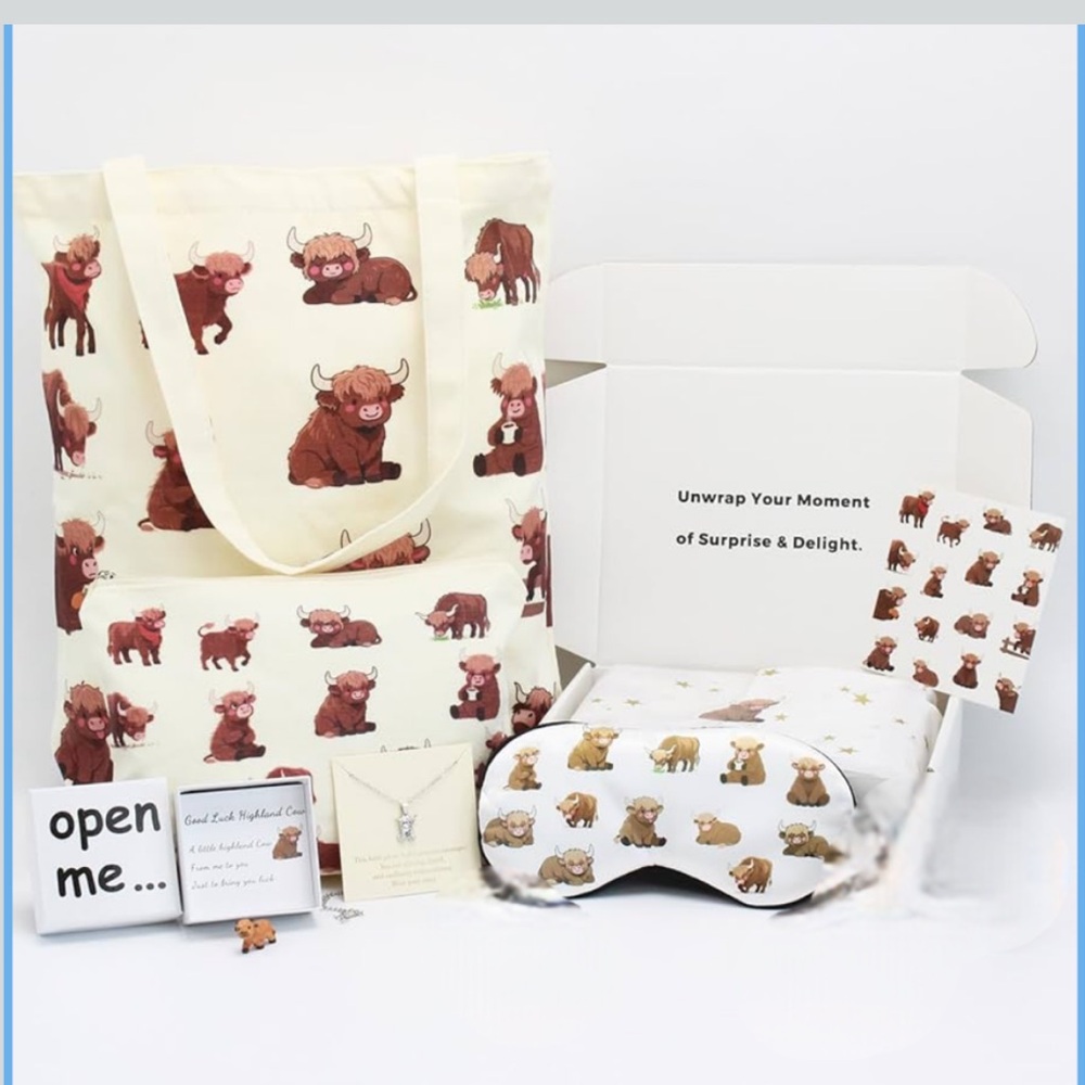 Highland Cow Gift Set